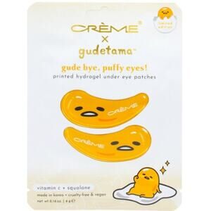 K-Care: the CREME SHOPxGudetama*Gude Bye Puffy Eyes Printed Hydrogel Eye Patches